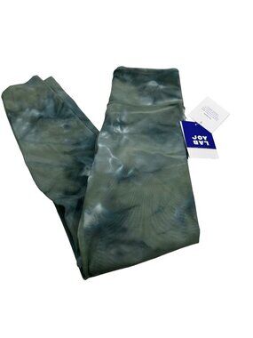 Joy Lab Women's Size XS Tie Dye Portia High Rise 7/8 Length Legging Pine Green